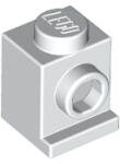 LEGO® 4070c1 - LEGO fehér kocka 1 x 1 méretű oldalán fordítóval - headlight (4070c1)