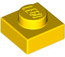 LEGO® 3024c3 - LEGO sárga lap 1 x 1 méretű (3024c3)