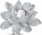 JwL Luxury Pearls Gyönyörű bross gyönggyel 2 az 1-ben Lótuszvirággal JL0697 - vivantis