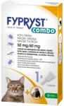 KRKA Fypryst Combo Spot-On macska- rácsepegtető oldat macskák és vadászgörények számára külső élősködők ellen (0, 5 ml)