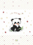  Babastar puha pelenkázó lap 50*70 cm - bézs panda - babyshopkaposvar