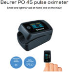 Beurer Pulsoximetru Beurer PO45, masoara saturatia arteriala de oxigen (SpO2), ritmul cardiac (puls) si indicele de perfuzie (IP) (PO45)