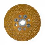  TLS VACUUM 2 SIDE TRIANGLE GOLDEN vákuum forrasztott gyémánt vágó- és csiszolótárcsa 2 oldalas M14xd100 mm