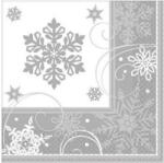 Amscan Snowflakes, Hópehely szalvéta 16 db-os 33*33 cm NETDPA511559