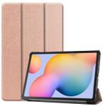 Gigapack Tok álló, bőr hatású (FLIP, oldalra nyíló, TRIFOLD asztali tartó funkció) ROZÉARANY Samsung Galaxy Tab S6 Lite 10.4 WIFI (SM-P610) 2020, Samsung Galaxy Tab S6 Lite 10.4 LTE (SM-P615) 2020, S (GP-98332