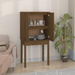vidaXL Dulap înalt, maro miere, 60x40x120 cm, lemn masiv de pin (821747) Comoda
