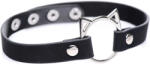 Master Series Kinky Kitty Ring Slim Choker Black