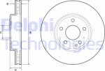 DELPHI Disc frana DELPHI BG4646C (BG4646C) - automobilus