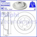 DELPHI Disc frana DELPHI BG5006C (BG5006C) - automobilus