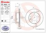 BREMBO Disc frana BREMBO PRIME LINE 09. A922.14 (09.A922.14)