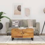 vidaXL Măsuță de cafea, 80x50x40 cm, lemn masiv mango/lemn prelucrat (350639) Masa de cafea