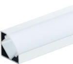 OPTONICA LED profil 45°-os szögben fekete 2m SZETT fehér borítással 5102 (5102) - ledsziget