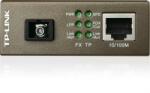 TP-LINK Switch media convertor TP-Link, 2 porturi (1x100Mbps SC, 1x10/100 Mbps (RJ-45)), BiDi 10/100Base-TX to 100Base-FX (SC), Single-Mode, 20Km, WDM type B (se foloseste in pereche cu MC111CS), single fiber