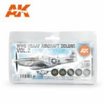 AK Interactive WWII USAAF AIRCRAFT COLORS VOL. 2 festékszett AK11733