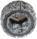 AZzardo 4176 | Ester Azzardo beépíthető lámpa kerek Ø100mm 1x GU10 fekete, kristály (4176)