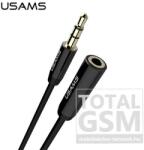 USAMS audio adapter Jack hosszabbító kábel fekete