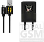  USB kábel DC - Batman 003 Apple iPhone 5 / 5S / SE / 5C / 6 / 6S / 6 Plus / 6S Plus / 7 / 7 Plus / 8 / 8 Plus / X / XS / XS Max / XR / 11 / 11 Pro / 11 Pro Max Lightning adatkábel hálózati töltővel 1m
