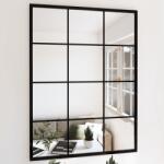 vidaXL Oglindă de perete, negru, 80 x 60 cm, metal (342207) Covor