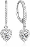 Beneto Romantikus szív alakú ezüst fülbevaló AGUC2584L