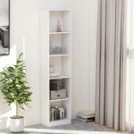 vidaXL Bibliotecă cu 5 rafturi, alb, 40x24x175 cm, PAL (800846) Biblioteca