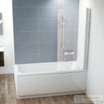 RAVAK CHROME CVS1-80 80 cm-es jobbos kádparaván, króm+transparent 7QR40C00Z1 (7QR40C00Z1)