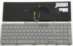 Dell Inspiron 17-7737 17-7746 series háttérvilágítással (backlit) ezüst magyar (HU) laptop/notebook billentyűzet