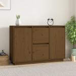 vidaXL Servantă, maro miere, 111x34x75 cm, lemn masiv de pin (814312) Comoda