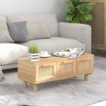 vidaXL Măsuță de cafea maro 80x40x30 cm lemn prelucrat&lemn masiv pin (345620) Masa de cafea