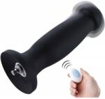 HISMITH HSA68 Vibrating Silicone Butt Plug KlicLok 7.28" Black Dildo