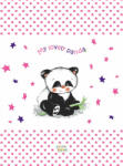  Babastar merev pelenkázó lap 50*70 cm - rózsaszín panda - babastar