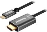 Goobay Cablu adaptor USB 3.1 tip C la HDMI 4K 1.8m negru (KU31HDMI03)