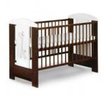 Klups Szafari/Zsiráf kiságy 60x120 - fehér & dió