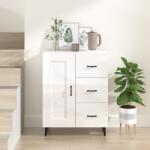 vidaXL Servantă, alb extralucios, 69, 5x34x90 cm, lemn compozit (812237) Comoda