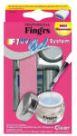 Fing'rs Kit unghii cu gel, primer, pila unghii si pensula, fara lampa, Fingrs (FGR-023803)