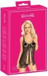 Kissable - nyitott babydoll (fekete) - shop