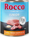 Rocco Rocco Junior 6 x 800 g - Pasăre cu inimi de pui & orez