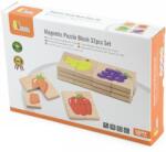 Viga Toys Образователен пъзел Viga - Магнитни плодове и зелчуци, 32 части (50700) - baby