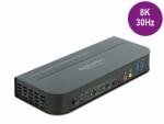 DELOCK Switch KVM DELOCK 11482 Comutator DisplayPort 1.4 KVM 8K 30 Hz cablu USB 3.0 si Audio (11482)
