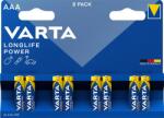 VARTA LONGLIFE POWER tartós elem AAA, alkáli, 8db/csomag 4903121418 (4903121418)