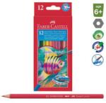 Faber-Castell Faber-Castell: Színes aquarell ceruza készlet, ecsettel - 12 db-os FC114413 (FC114413)