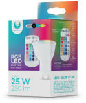Forever Light LED izzó GU10 RGB + fehér 5W + RC (RTV003567)