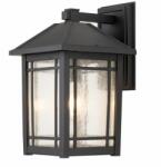 Quoizel Aplică exterior Cedar Point, bronz, H: 41, 8 cm, 1xE27, IP44, QZ-CEDAR-POINT-L-BK (QZ-CEDAR-POINT-L-BK)