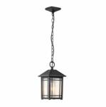 Quoizel Pendul exterior Cedar Point, bronz, L: 19, 7 cm, 1xE27, IP44, QZ-CEDAR-POINT8-M-BK (QZ-CEDAR-POINT8-M-BK)