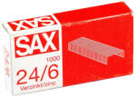 Sax Tűzőkapocs, 24/6, cink, Sax 4 db/csomag (7330004000)