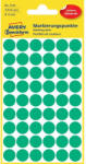 Avery Etikett címke, o12mm, jelölésre, 54 címke/ív, 5 ív/doboz, Avery zöld (3143) - bestoffice