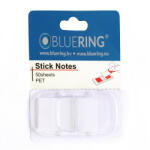 Bluering Jelölőcímke 25x45mm, 50lap, műanyag Bluering® fehér 2 db/csomag