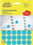 Avery Etikett címke, o18mm, jelölésre, 24 címke/ív, 44 ív/doboz, Avery kék (3375) - bestoffice