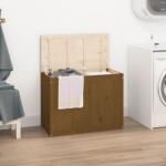 vidaXL Cutie de rufe, maro miere, 88, 5x44x66 cm, lemn masiv de pin (823572)