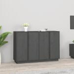 vidaXL Servantă, gri, 120x35x80 cm, lemn masiv de pin (814496) Comoda