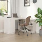 vidaXL Birou, alb, 110x50x75 cm, lemn masiv de pin (814505)